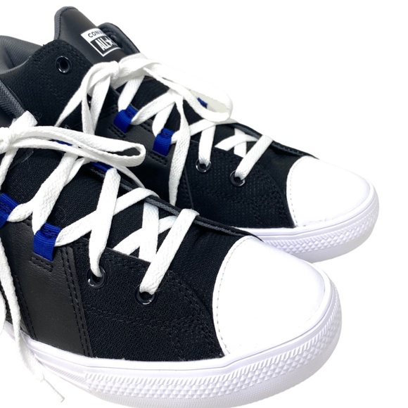 Converse Chuck Taylor Flux Ultra Mid Black Mesh Leather Men’s Sneakers A00810C - Picture 4 of 10